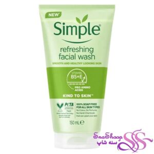 ژل شستشو صورت شاداب کننده سیمپل