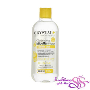 میسلار واتر پوست خشک کریستال 400 میلی لیتر