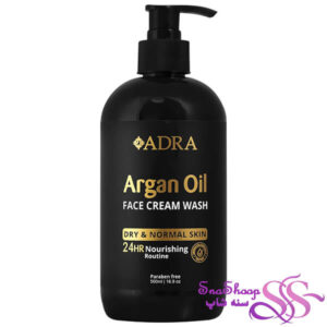 ژل شستشوی صورت کرمی روغن آرگان آدرا