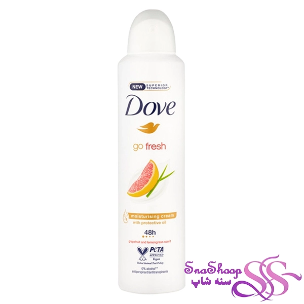 اسپری ضد تعریق زنانه داو با رایحه گریپ فروت 250ml